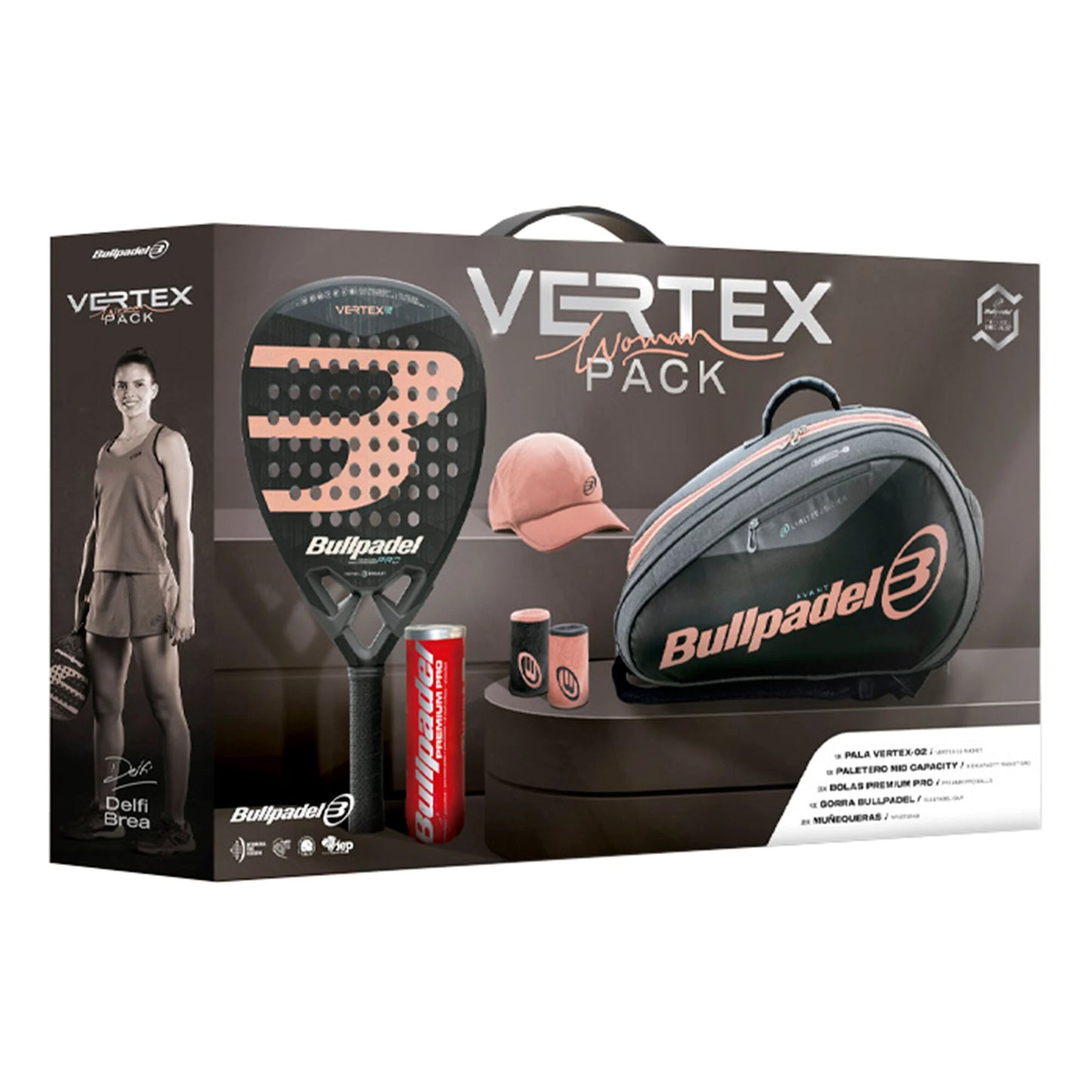 PACK BULLPADEL VERTEX 2 LTD PARA MULHER