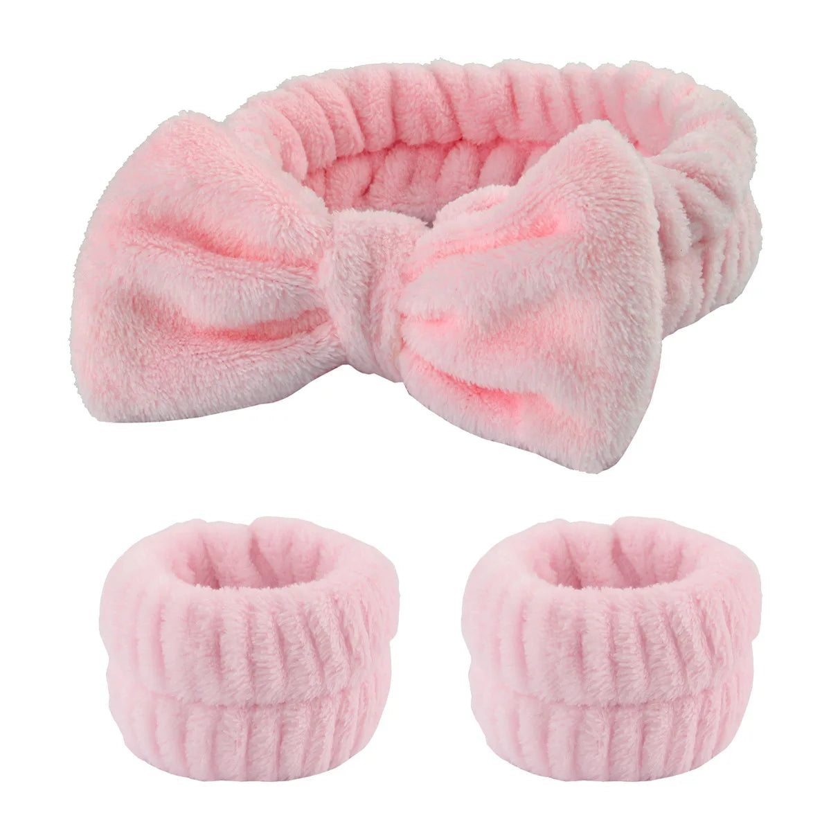 Headbands de coral fleece absorvente