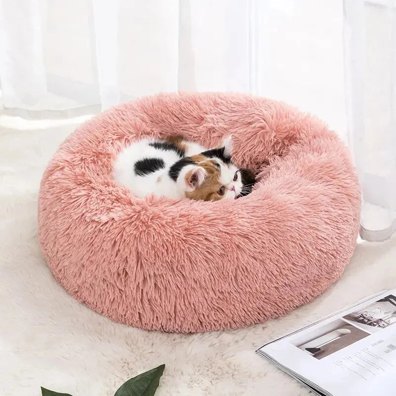 Cama de peluche para animais de estimação