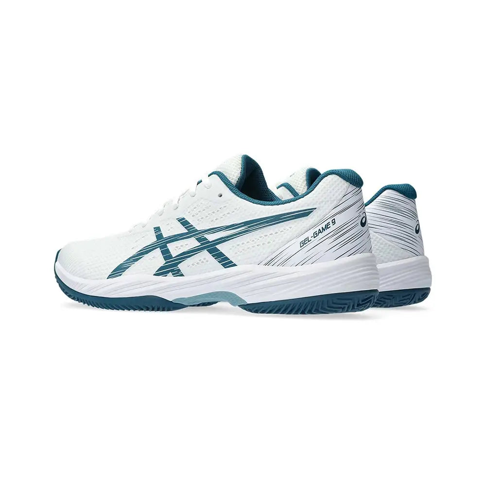 ASICS GEL-GAME 9 CLAY OC BRANCO TURQUESA 1041A358 102